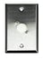 Whirlwind WP1/1NDH Single Gang Wallplate With D Series XLR Punch, Silver Image 1