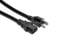 Hosa PWC-403 3' IEC C13 To NEMA 5-15P Power Cord, 14 AWG Image 1