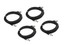 Cable Up MIC-25-FOUR-K Cable, XLR To XLR 25ft Black 4-Pack Image 1