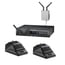 Audio-Technica ATW-1377 System 10 PRO Dual Channel Digital Wireless Combo System, 2 Desk Stand Mics Image 1