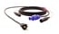 Pro Co EC1-100 100' Combo Cable With Dual XLR And Blue Powercon To Edison Image 1