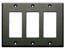 RDL CP-3B Triple Cover Plate - Black Image 1