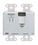 RDL DDS-RN40 Wall-Mounted Dante Interface, 4 XLR In, 2 Terminal Block Out, Stainless Steel Image 2