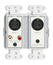 RDL DD-RN31 Wall-Mounted Dante Interface, 2 XLR In, 2 RCA In, 1/8 In,1/8 Out, 2 Out Image 3