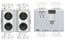 RDL DD-RN42 Wall-Mounted Dante Interface, 2 XLR In, 2 XLR Out, 2 T Block In, White Image 1