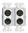 RDL DD-RN42 Wall-Mounted Dante Interface, 2 XLR In, 2 XLR Out, 2 T Block In, White Image 3