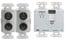 RDL DDS-RN42 Wall-Mounted Dante Interface, 2 XLR In, 2 XLR Out, 2 In, Stainless Steel Image 1