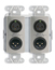 RDL DDS-RN42 Wall-Mounted Dante Interface, 2 XLR In, 2 XLR Out, 2 In, Stainless Steel Image 3