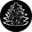 Rosco 77227 Steel Gobo, Christmas Tree Complete Image 1