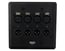 SoundTools WallCAT 8 XLR Black Two Gang Wall Panel With 4 Female And 4 Male XLR To RJ45 Image 1