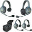 Eartec Co UL431 Eartec UltraLITE Full-Duplex Wireless Intercom System W/ 4 Headsets Image 1