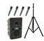 Anchor Go Getter X4 1x XU2 80W Powered Speaker, 4x Wireless Microphones And 1x Stands Image 1