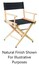 FilmCraft CH19531 18" Foldable Director's Chair, Black With Canvas Image 2