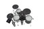 Roland VAD504 4-Piece Electronic Drum Set With Acoustic Design Image 2