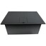 FSR FL-1500-BLK Floor Box With Hinged Door, Black Image 3