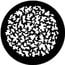 Rosco 77119 Steel Gobo, Leaf Breakup (Small) Image 1