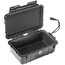 Pelican Cases 1050SBK Micro Case 6.3"x3.7"x2.8" Small Portable Electronics Case, Solid Black Image 1