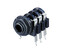 REAN NYS218-U 3 Pole Horizontal 1/4" Stereo Jack With Switched Contacts, .590" Length Contacts, Bulk Image 1