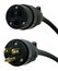 Link USA PW-12/3-ED-005 5' Power Cable 12/3 SJO With Black Edison Male-Female Image 3