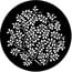 Rosco 77864-GLASS Gobo, Glass, Trees & Flowers, Branching Leaves (Negative) Image 1