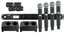 Shure ULXD24Q/SM58-H50 ULXD Quad Channel Handheld Wireless Bundle With 4 SM58 Mics, 4 Batteries, 2 Chargers, In H50 Band Image 1