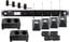 Shure ULXD14Q/85-H50 ULXD Quad Channel Lavalier Wireless Bundle With 4 Bodypacks, 4 WL185 Mics, 4 Batteries And 2 Chargers, In H50 Band Image 1