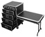 Odyssey FZWB6WDLX Six Drawer Flight Case With Wheels And Table Image 2