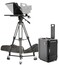 ikan PT4500S-TMTRIPOD-TK 15" SDI Teleprompter, Tripod And Dolly Turnkey With Talent Monitor And Travel Case Image 1