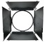 Litepanels Studio X3 8-Leaf Rotating Barndoor 7.9" Diameter Barndoor For Studio X3 LED Fresnel Lights Image 2