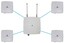 EtherWAN EASYLINK-300-US-MP04 EasyLink MP Wireless Bridge Complete Kit 1+4 Image 1
