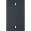 My Custom Shop WP1A-B 1-Gang Blank Black Anodized Aluminum Wall Plate Image 1