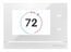 Crestron HZ-THSTAT-W Horizon Wireless Thermostat, White Image 1