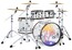 Pacific Drums 25th Anniversary Clear Acrylic 4-piece Drum Kit Seamless Acrylic Shells, Walnut-stained Hoops, And Commemorative Badges Image 1