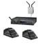 Audio-Technica ATW-1377 [Restock Item] System 10 PRO Dual Channel Digital Wireless Combo System, 2 Desk Stand Mics Image 1