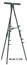 Da-Lite 87023 6' D305 Black Display Easel Image 1