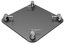 Global Truss SQ-4137 BLK 12"X12" Aluminum Base Plate For F34, Black Image 1