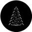 Rosco 73633 Steel Gobo, Christmas Tree C Image 1