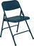 National Public Seating 204-NPS Steel Folding Chair (Blue) Image 1