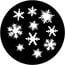 Rosco 71048 Steel Gobo, Snowflakes 3 Image 1