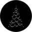 Rosco 73632 Steel Gobo, Christmas Tree B Image 1