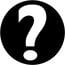 Rosco 77962 Steel Gobo, Question Mark Image 1