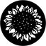 Rosco 78177 Steel Gobo, Sunflower Image 1