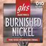 GHS BNR-L Light Burnished Nickel Electric Guitar Strings Image 1