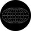 Rosco 78087 Steel Gobo, Map Grid Image 1