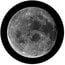 Rosco 81174 Glass Gobo, Full Moon Image 1