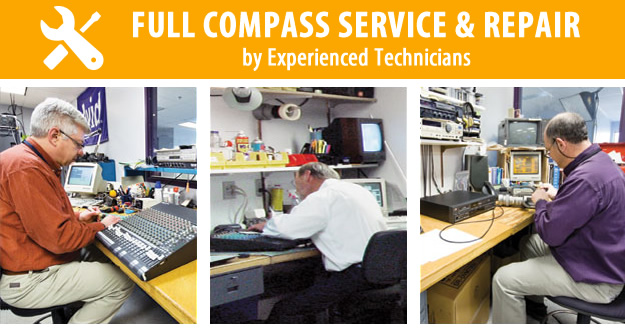 Full Compass Service and Repair by Experienced Technicians