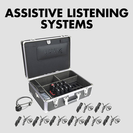 Listen Technologies LWS-10-A1 Listen EVERYWHERE 2 Channel Wi-Fi Assistive  Listening System with Two Receivers