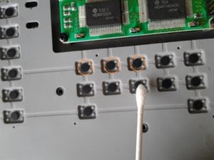Conductive plastic on a circuit board