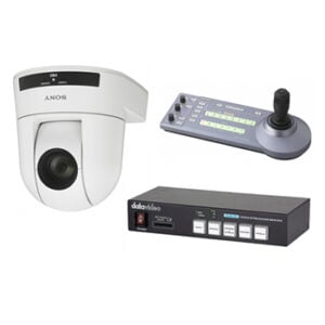 Sony PTZ Camera, RMIP10 Controller, Datavideo NVS-33 Video Streaming Bundle